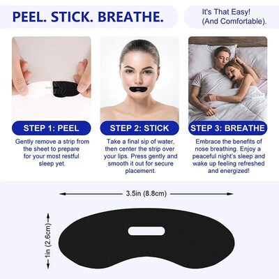 50PCS Anti Snoring Sleep Strips Adult Night Sleep Anti snore