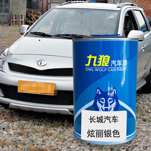 九狼汽车漆长成品城漆原厂漆修理厂补色漆S店银色炫丽钛白时尚橙