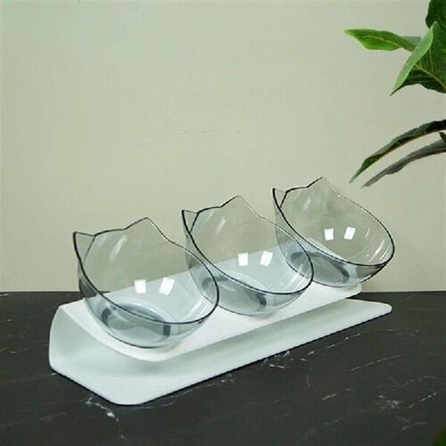 Cat Dog Feeder 15 Tilted Raised Drinking Water Bowl for