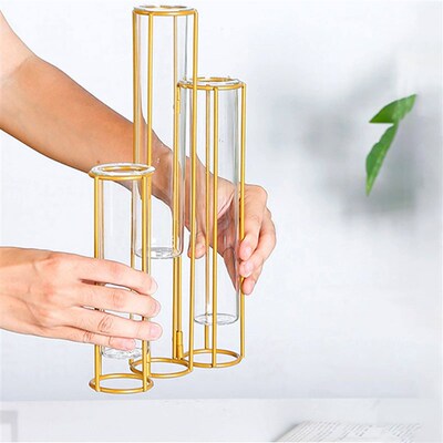 Glass Test Tube Vases Hydroponic Plant Plant Holder Terrariu