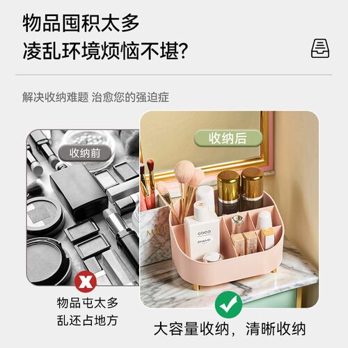 Cosmetics storage box, dressing table, desktop storage and