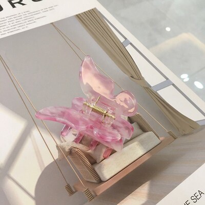 Acetate Hair Claw Sweet Fairy Butterfly Hairpin Clip Gradien