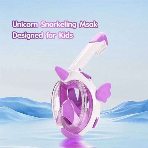 Full dry unicorn diving goggles, snorkeling mask, 180 high-d