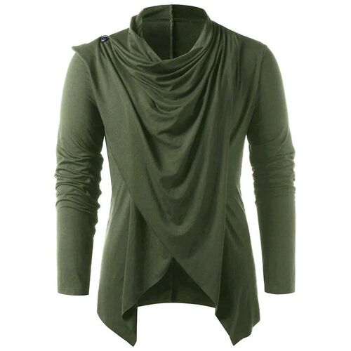 Men spring and winter retro long-sleeved shirt solid color b