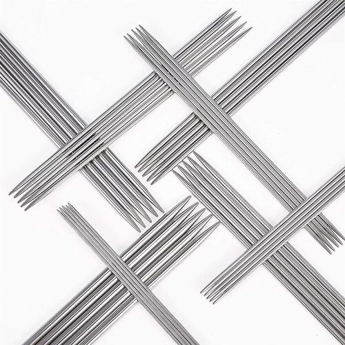 5-35PCS 20CM Stainless Steel Knitting Needles Set 2-5MM Doub