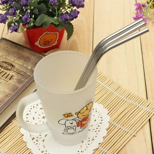 Large bubble tea milkshake straws Reusable metal straws 304
