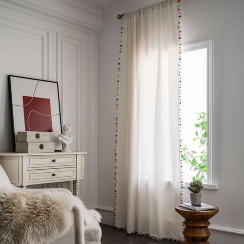 Le Xuan Show Nordic Simple Curtain Finished Bedroom Hook Cur