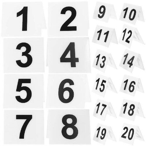 Para Restaurant Number Plate Signs Compact Table The Banner