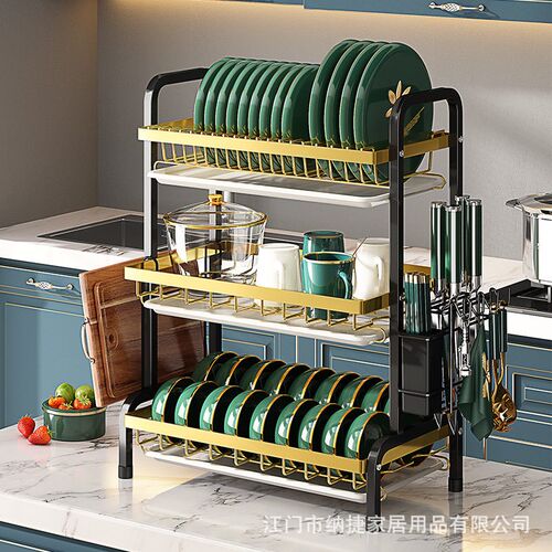 Kitchen Bowl Rack Drain Rack Bowl Plate Dish Storage Rack Dr
