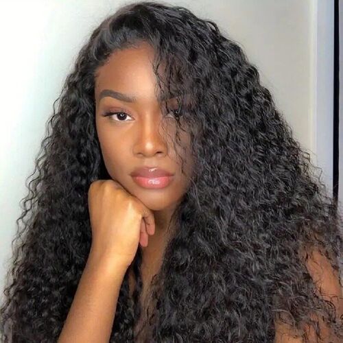Fashion Front Lace 13*4 Lace Fluffy Natural Small Curly Wig
