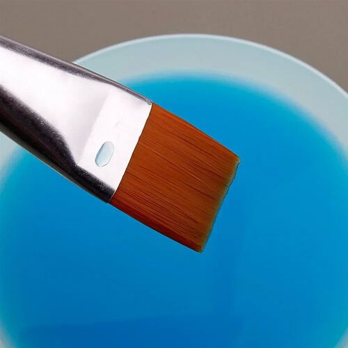 New Oil Painting Brush 3pcs Big Flat Head 3color Short Rod S