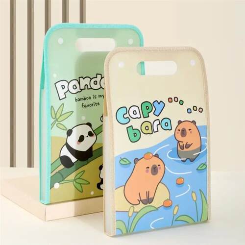 New Cute Capybara A4 File Folder Creative Cartoon Test Paper