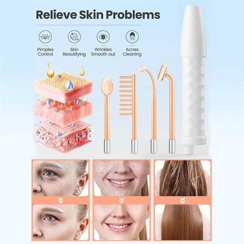 High Frequency Electrotherapy Neon Facial Skin Massage Wand