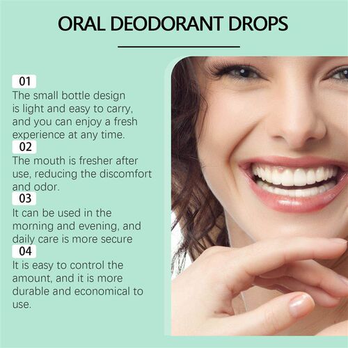 ORALHOE Oral Cleaning Drops - Gentle Teeth Cleaning, Fresh B