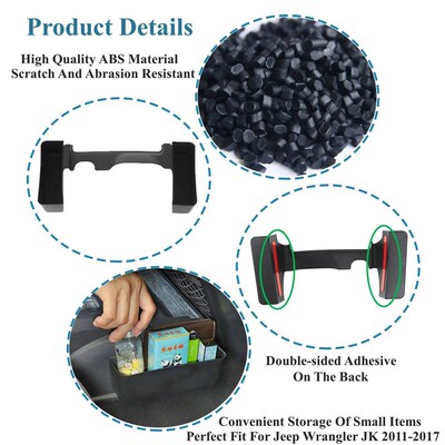 Car Gear Shift Side Storage Box Stowing Tidying Organizer Co