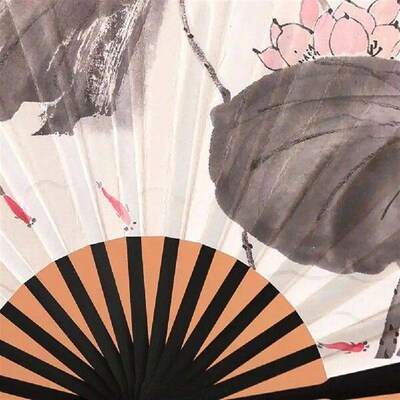 Chinese Classical Folding Fan Vintage Style Exquisite
