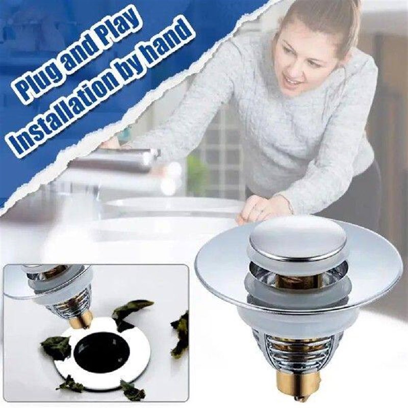 Universal Bathroom Sink Stopper - Basin up Sink Drain