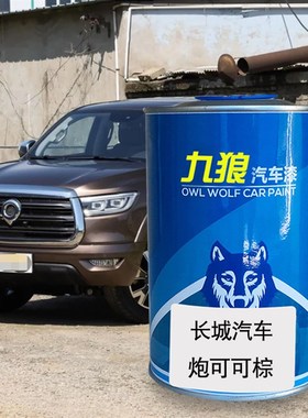 九狼汽车漆长成品城漆原厂漆补色炫丽橙色凌傲炮可可棕星光银黑色