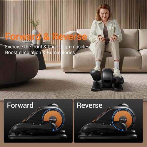 Quiet Portable Under Desk Elliptical for Seniors, Electric S