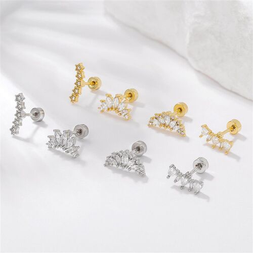 Stainless Steel 0.8-pin Thick Pentagram Cartilage Puncture L