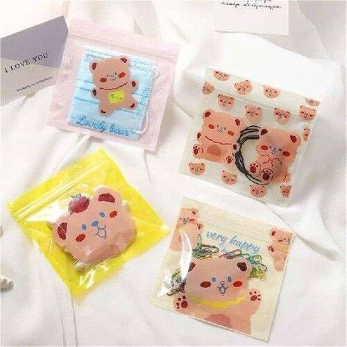 5pcs Cartoon Bag Cute Bear Snack Bag Chocolate Candy