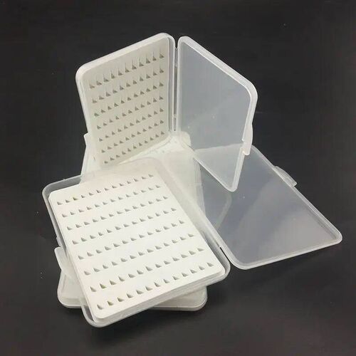 Triangular Foam Fly Fishing Hook Bait Fishing Tackle Box ABS