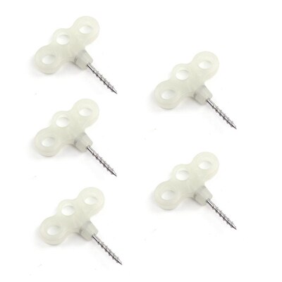 5Pcs Hiking Camping Accessories Pegs Screw Spike Hook Rope B