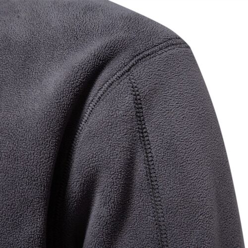 Mens Stand-up Collar Half-zip Long-sleeved Sweatshirt Stand