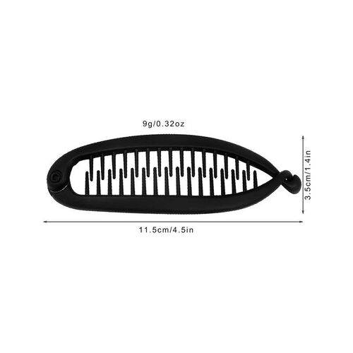Matte Fish Shaped Hairpin Ponytail Banana Hair Clip Headband