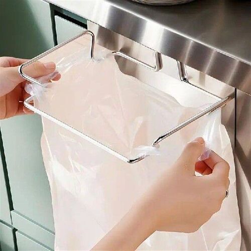 Cabinet Door Bag Holder Stainless Steel Waste Bin Trash Bag