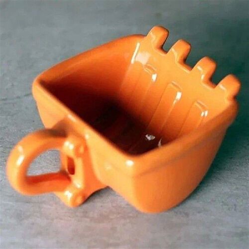 Funny Excavator Mug Bucket Model Plastic Mug Spoon Cake Cup