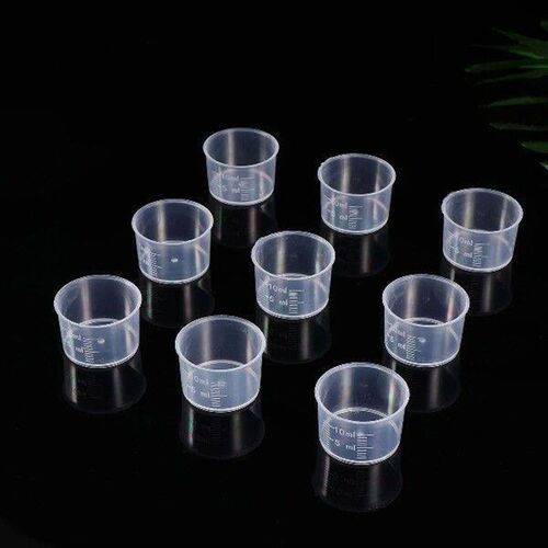 100pcs 10ml Disposable Measuring Cups Thickened Clear