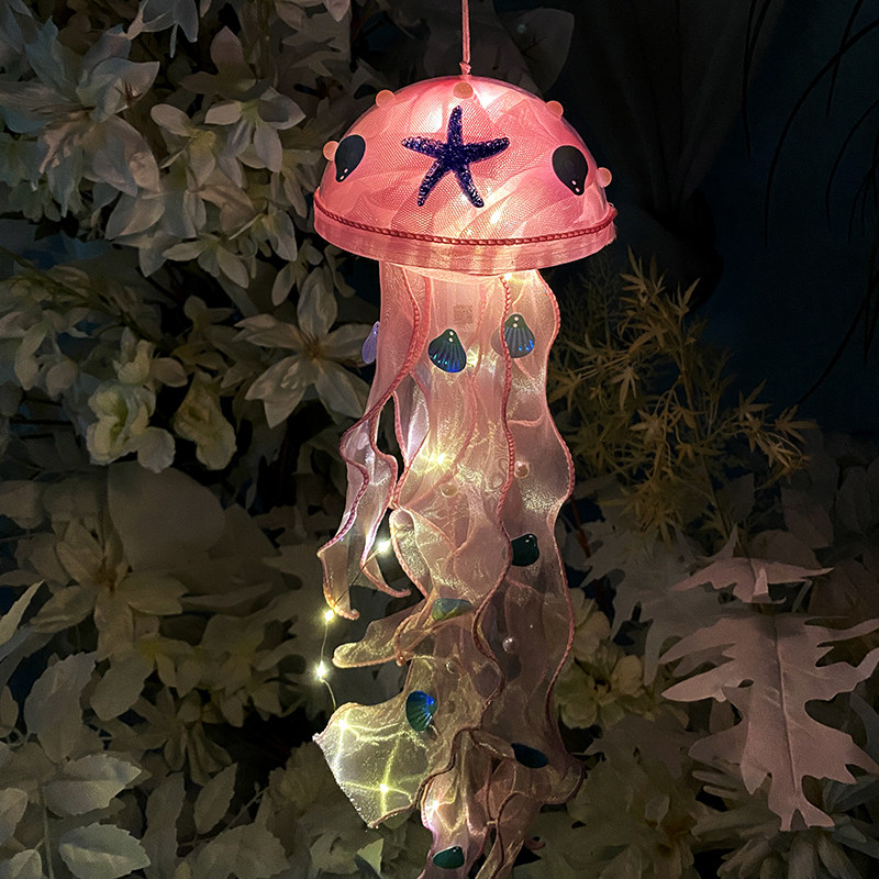 水母灯diy材料包氛围灯发光小夜灯房间布置挂件手工课制作活动,家居饰品,吊饰/挂饰,淘宝优惠券,粉丝福利购,淘宝优惠卷