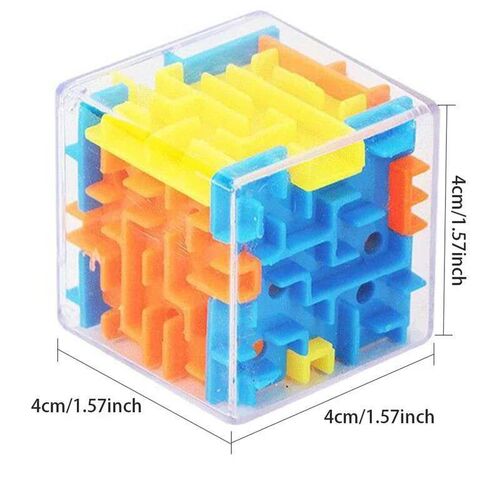 mini 3D Maze Magic Cube Six-sided Transparent Puzzle Speed C
