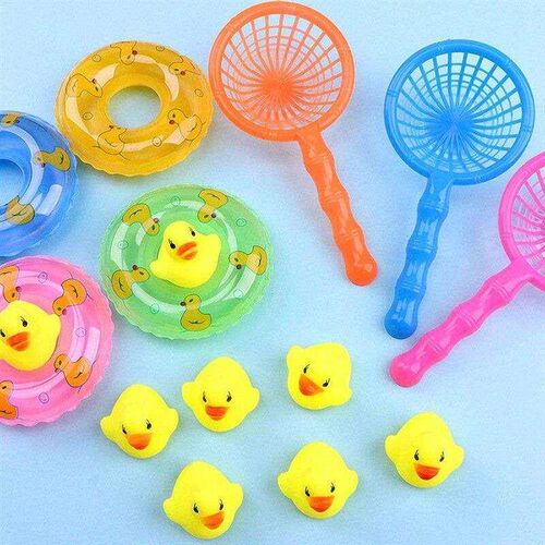 5Pcs/Set Kids Floating Bath Toys Mini Swimming Rings Rubber