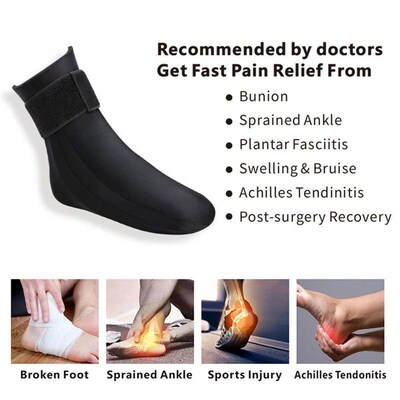 Foot Ice Pack Wrap for Plantar Fasciiti Reusable Cooling Soc