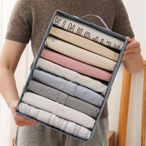 Pants storage box Space Saving Folding Separation Grids