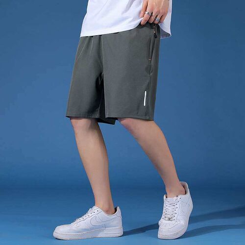Mens Quick-drying Beach Pants Five-point Pants Swimming Tru