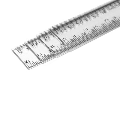 Advertising ruler 30cm plastic transparent straight ruler dr