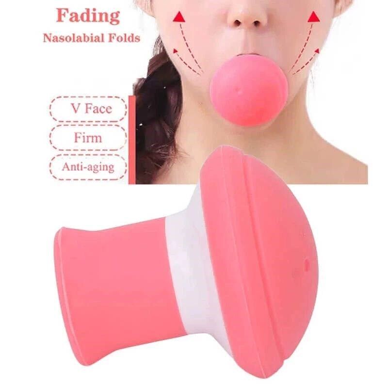 Silica Gel Mouth Jaw Exerciser Slimming Face Lift Tool Chin - 实物图