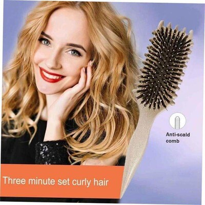 Hollow Comb Bounce Curl Define Styling Brush New Durable Smo