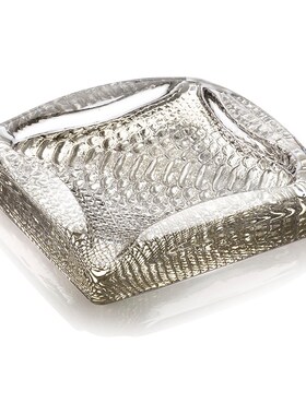 意大利IVV水晶玻璃欧式青年休闲雪茄烟灰缸办公室奢华烟缸DIVIN