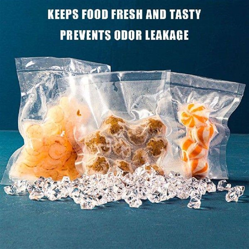 100Pcs Vacuum Sealer Bags Thick Embossed 6x10inch PreCut - 实物图
