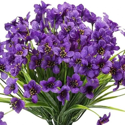 1pc/5pcs Artificial Flower Outdoor Anti UV Non Fading Plasti