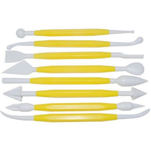 8pcs/set Clay Modeling Tools Plastic Wax Carving Pottery Too