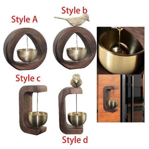Shopkeepers Bell Chime Wood Doorbell for Backyard Shop