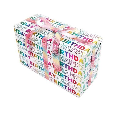 43*300cm Large Birthday gift wrapping paper Gilded wrapper01