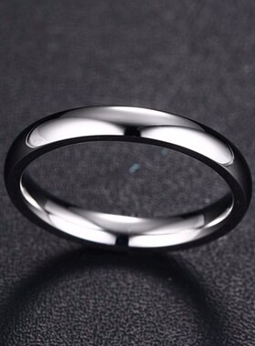 3mm  Mens Dome Wedding Ring in Stainless Steel Comfort Fit E