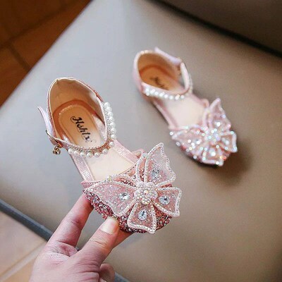 Summer Childrens Girls Gladiator Sandals Rhinestone Crysta