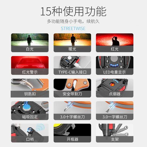 Mini LED work light car magnets camping outdoor lighting